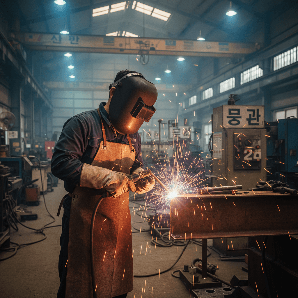 창원 용접인력 산업 건설 용접 기술 작업